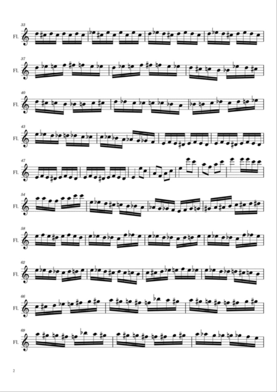 The Flight of the Bumblebee Flute Solo scores gallery preview page 2