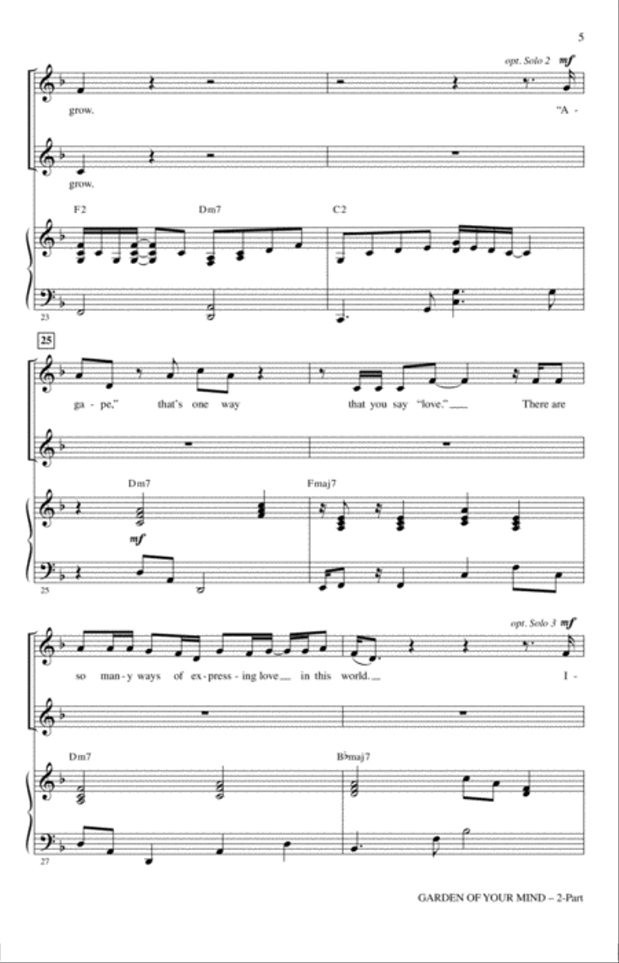 Garden Of Your Mind Garden Of Your Mind 2-Part scores gallery preview page 4
