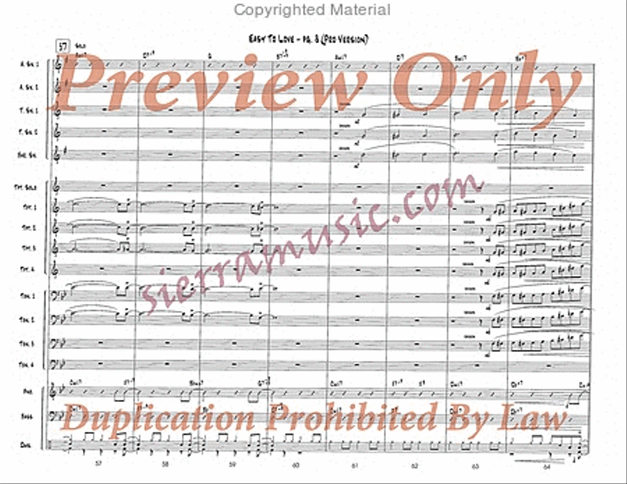 Easy To Love (Pro) Easy To Love (Pro) Big Band scores gallery preview page 9