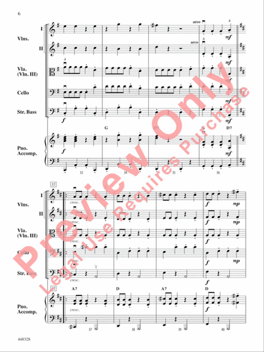 Bella Bocca Polka String Orchestra scores gallery preview page 7