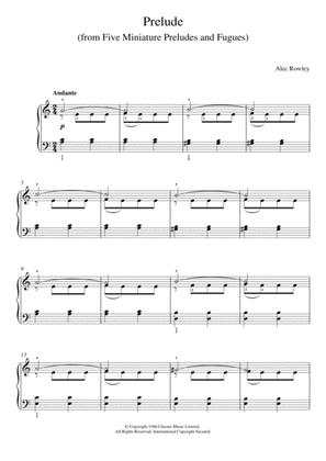 Prelude (from Five Miniature Preludes And Fugues)