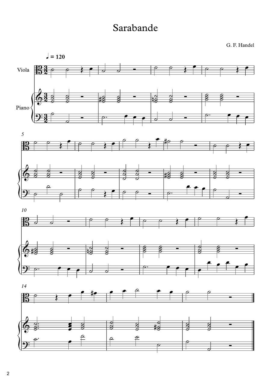 70 Easy Classical Pieces For Viola & Piano Viola scores gallery preview page 4