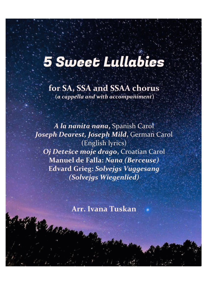 5 Sweet Lullabies for SA, SSA, SSAA image number null