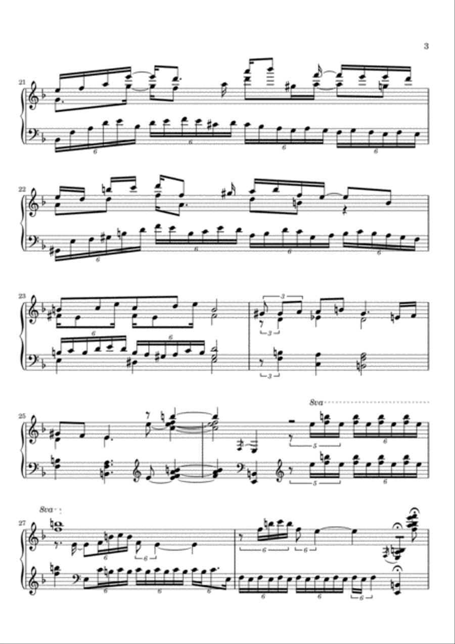 Legend Of The Crystal Bird Piano Solo scores gallery preview page 3