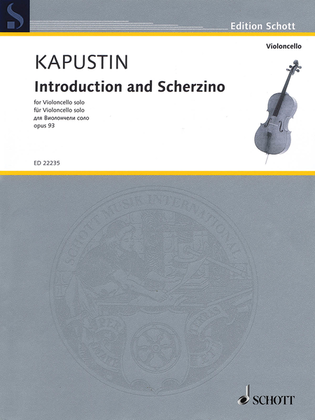 Book cover for Introduction and Scherzino, Op. 93