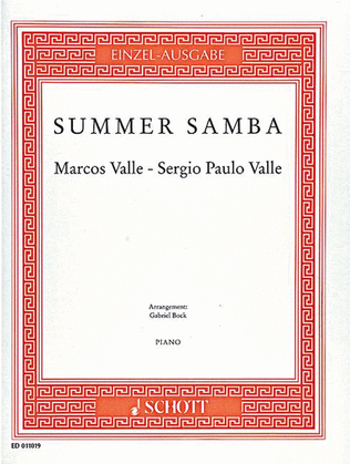Book cover for Valle M U Sp Summer Samba (bock)