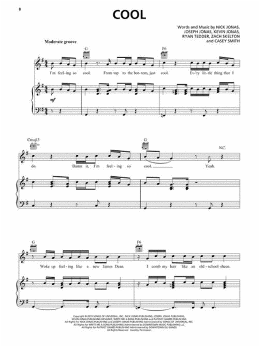Jonas Brothers – Happiness Begins Piano, Vocal, Guitar scores gallery preview page 6