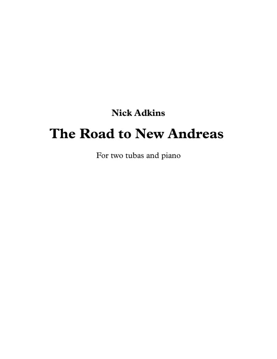 The Road to New Andreas Brass Duet scores gallery preview page 1
