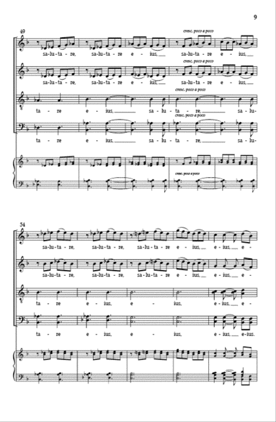 Cantate Domino (SATB divisi) Divisi scores gallery preview page 8
