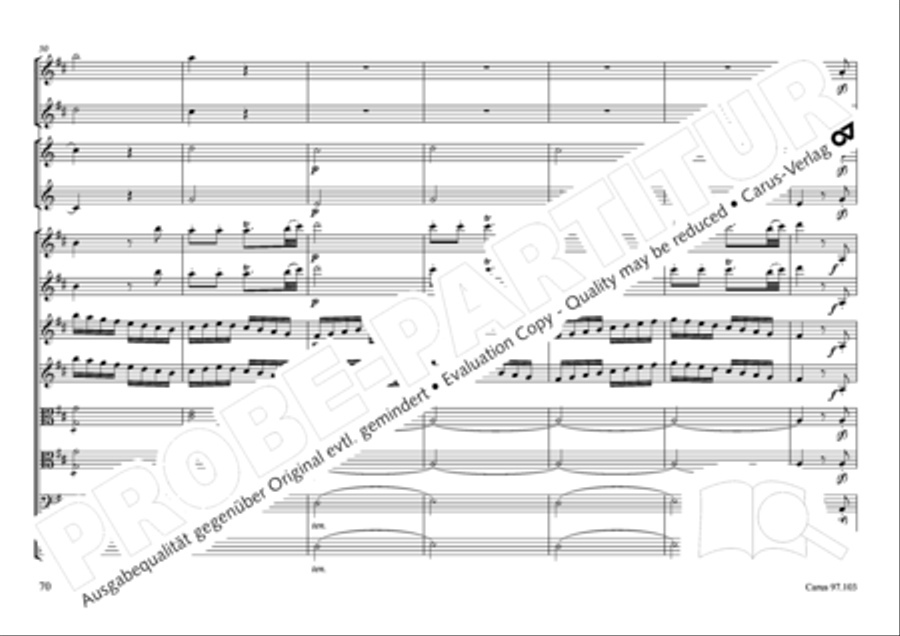 Concertone in D major Horn scores gallery preview page 71