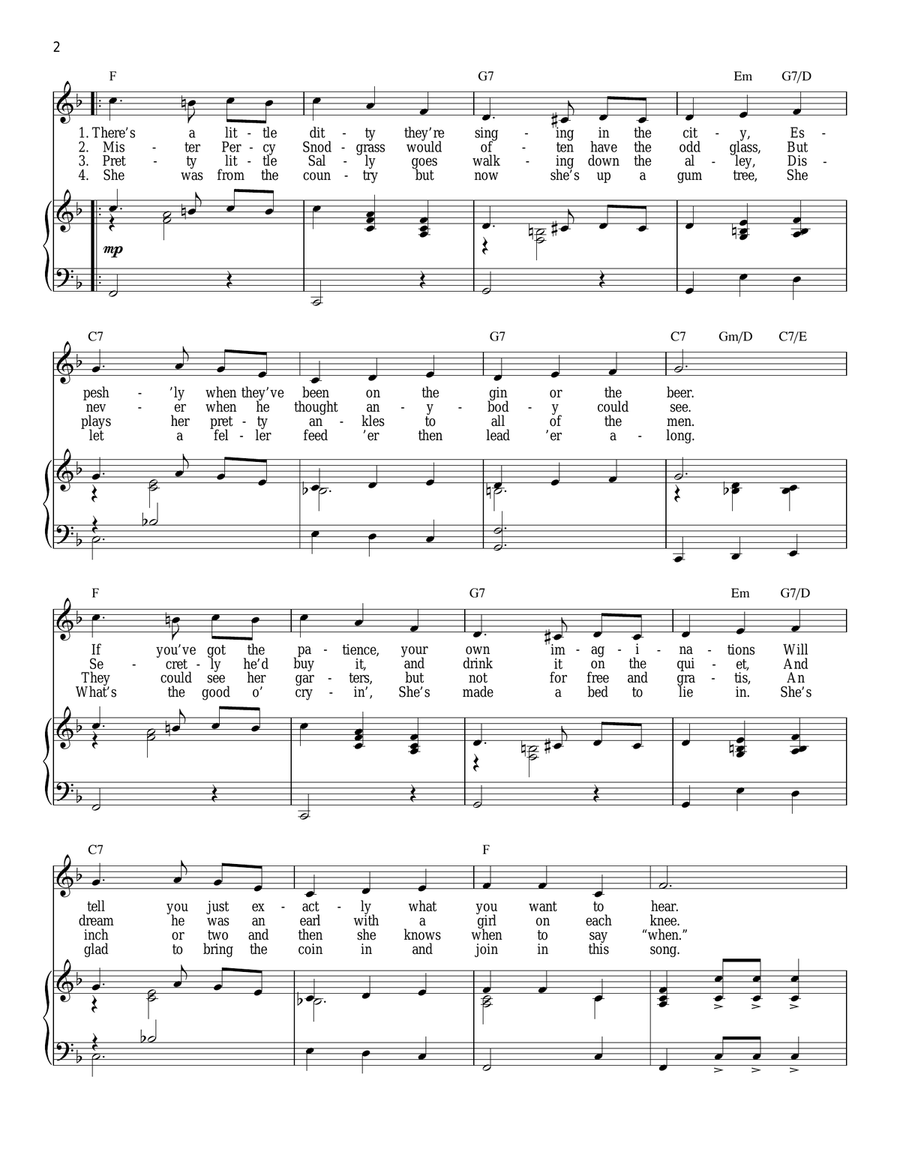 Oom-Pah-Pah Piano, Vocal scores gallery preview page 2