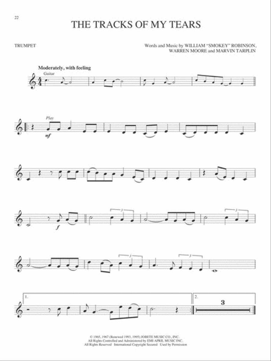 Motown Classics - Instrumental Play-Along Series Trumpet Solo scores gallery preview page 4