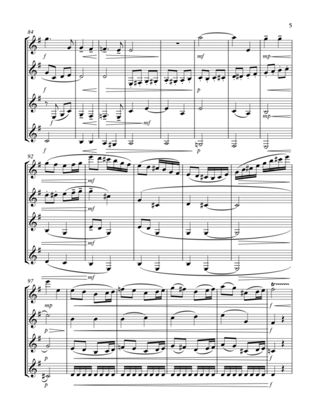 Chanson De Matin By Elgar For Clarinet Quartet image number null
