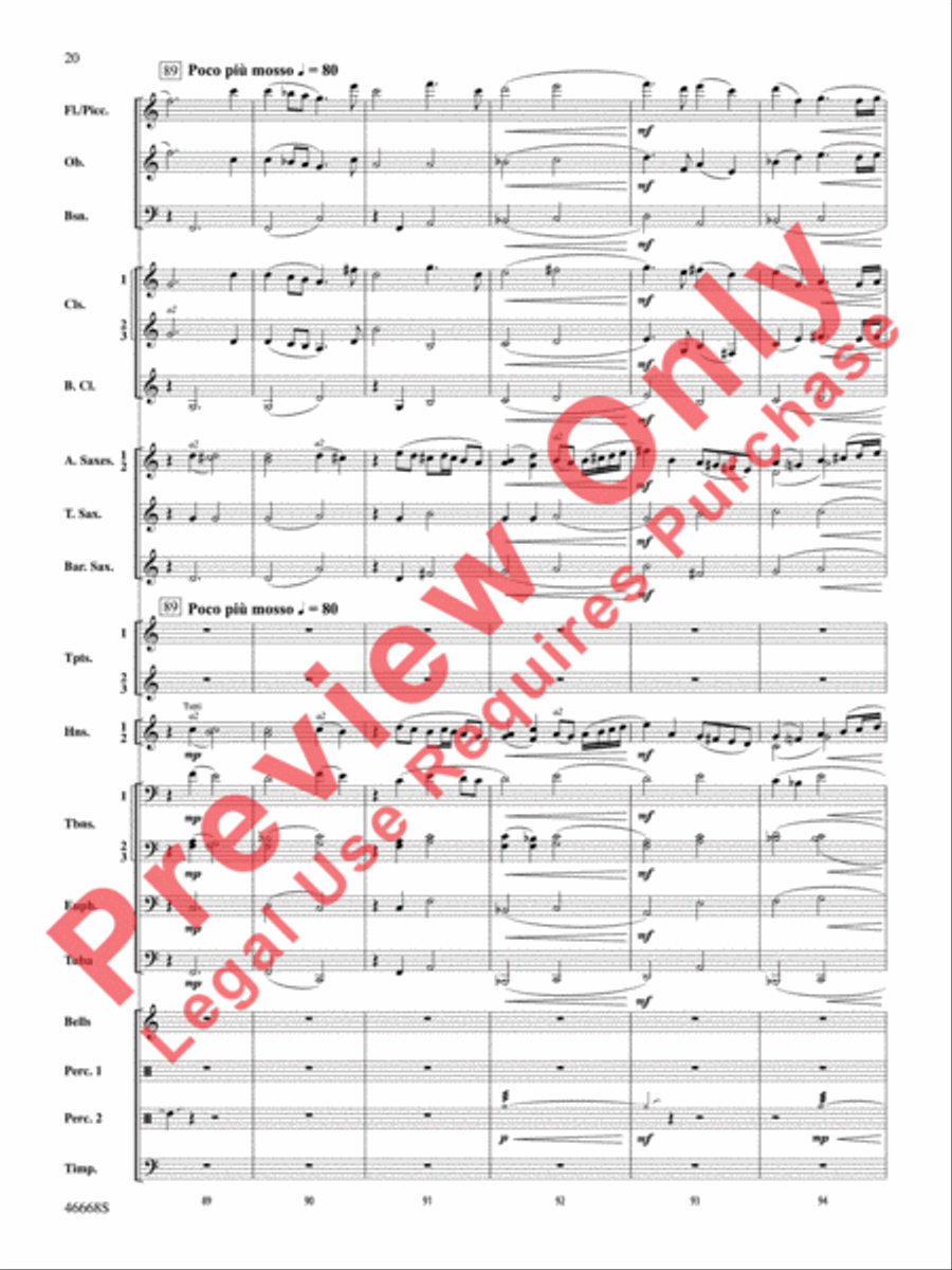 Skydance Concert Band scores gallery preview page 21