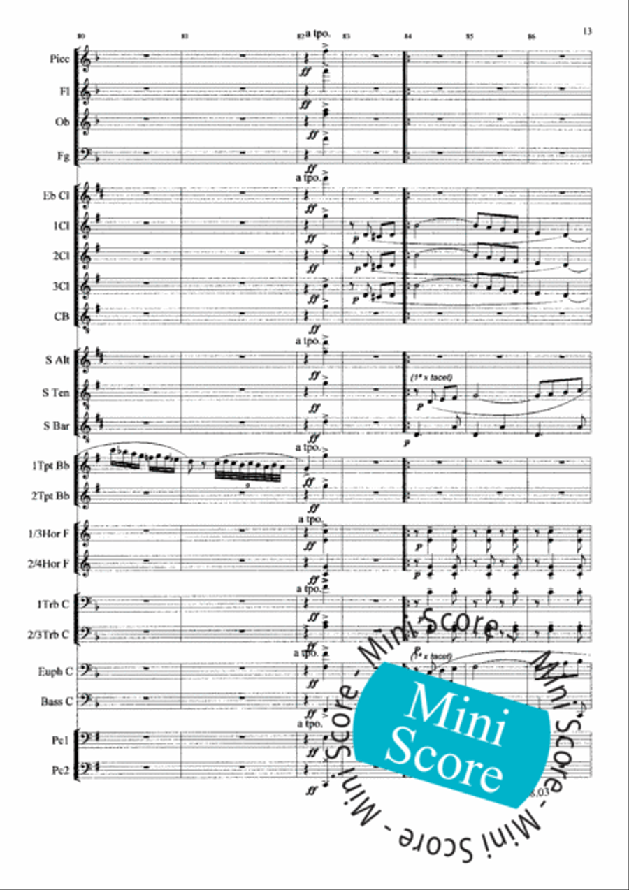 Al Centenario Concert Band scores gallery preview page 17