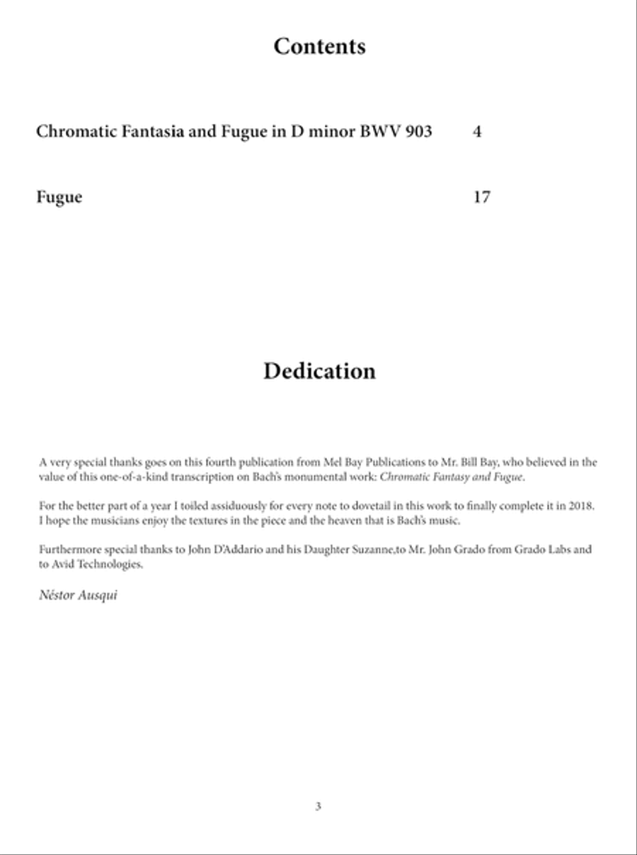 Chromatic Fantasia and Fugue in D Minor BWV 903 by J. S. Bach Lute scores gallery preview page 4