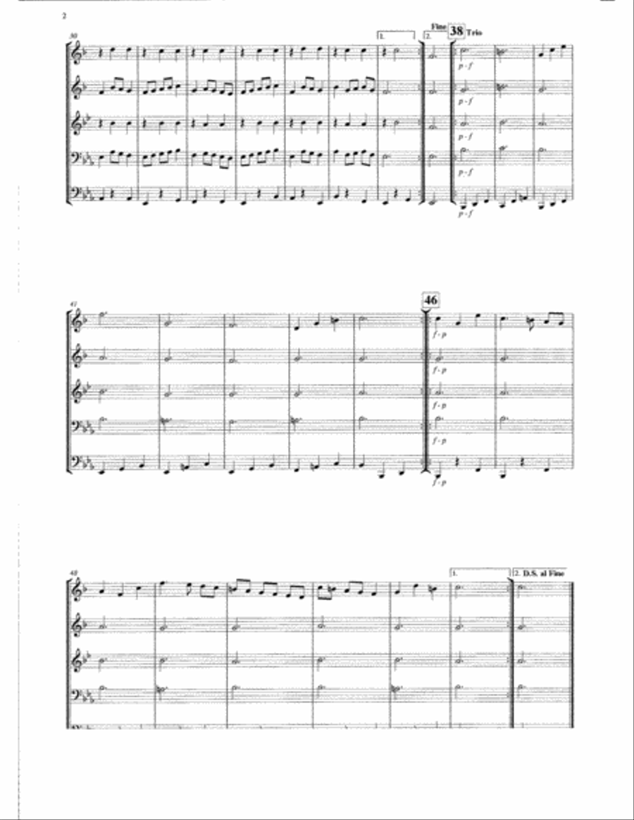Minuet & Trio Brass Ensemble scores gallery preview page 3