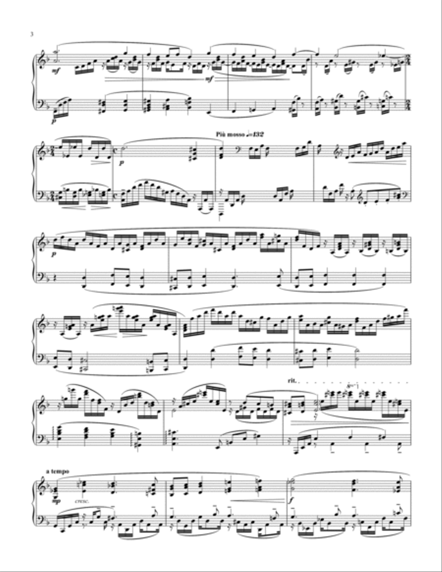 Piano Concerto No. 3 in Solo Version Piano Solo scores gallery preview page 2