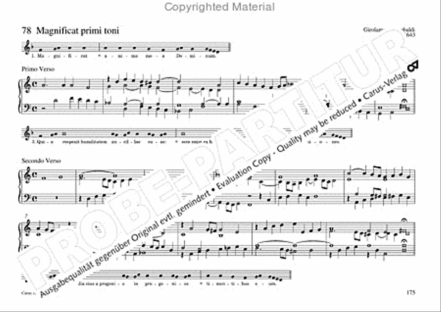 Freiburger Orgelbuch: Stammteil Organ Solo scores gallery preview page 176