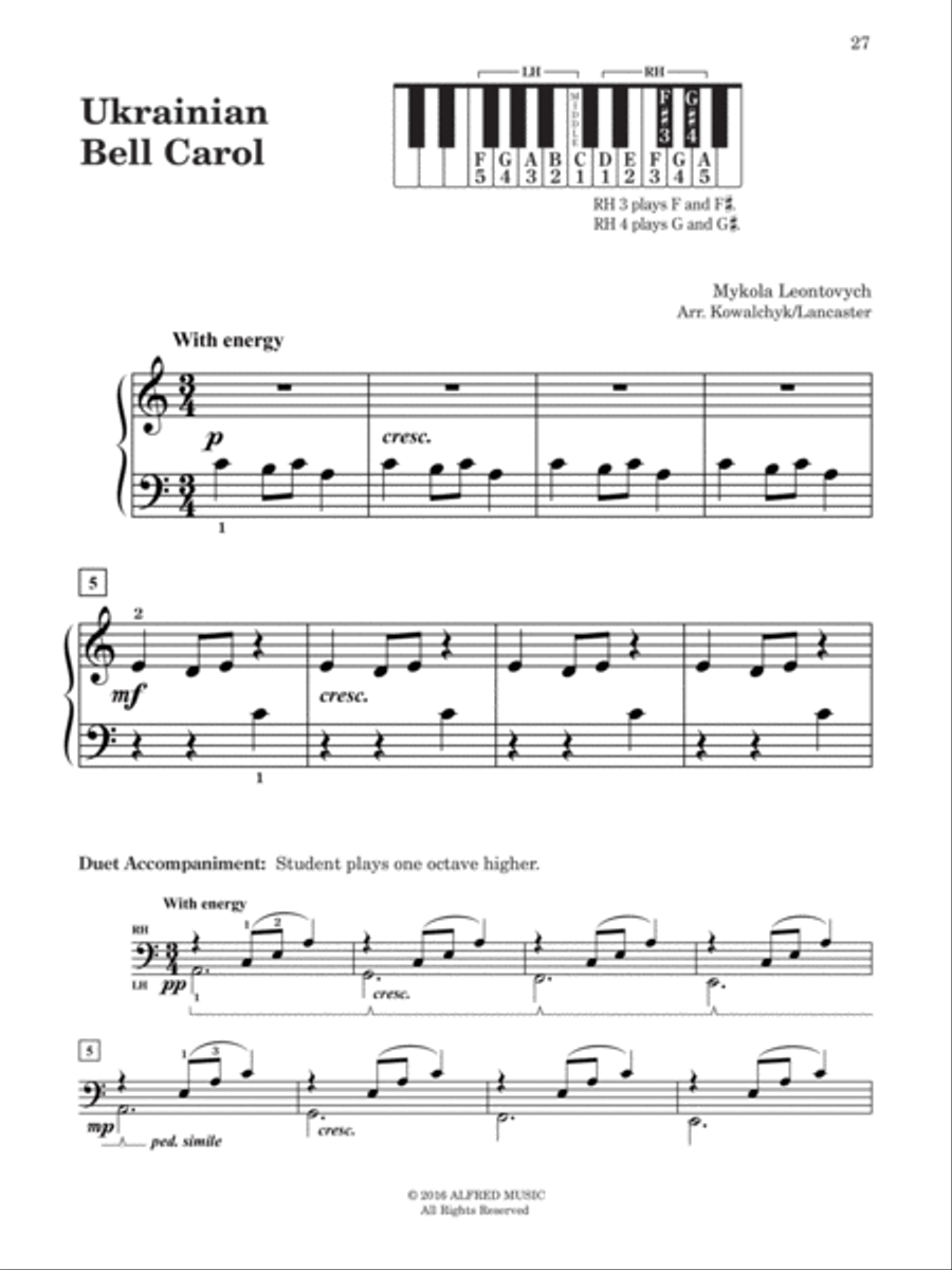 Pre-Reading & First Book of Christmas Praise (Value Pack) Easy Piano scores gallery preview page 9