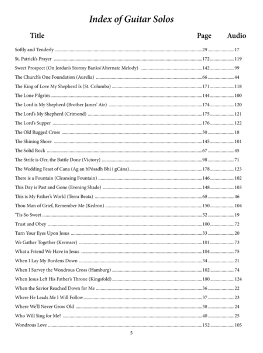 The William Bay Collection - Sacred Guitar Solo Anthology Guitar Solo scores gallery preview page 6