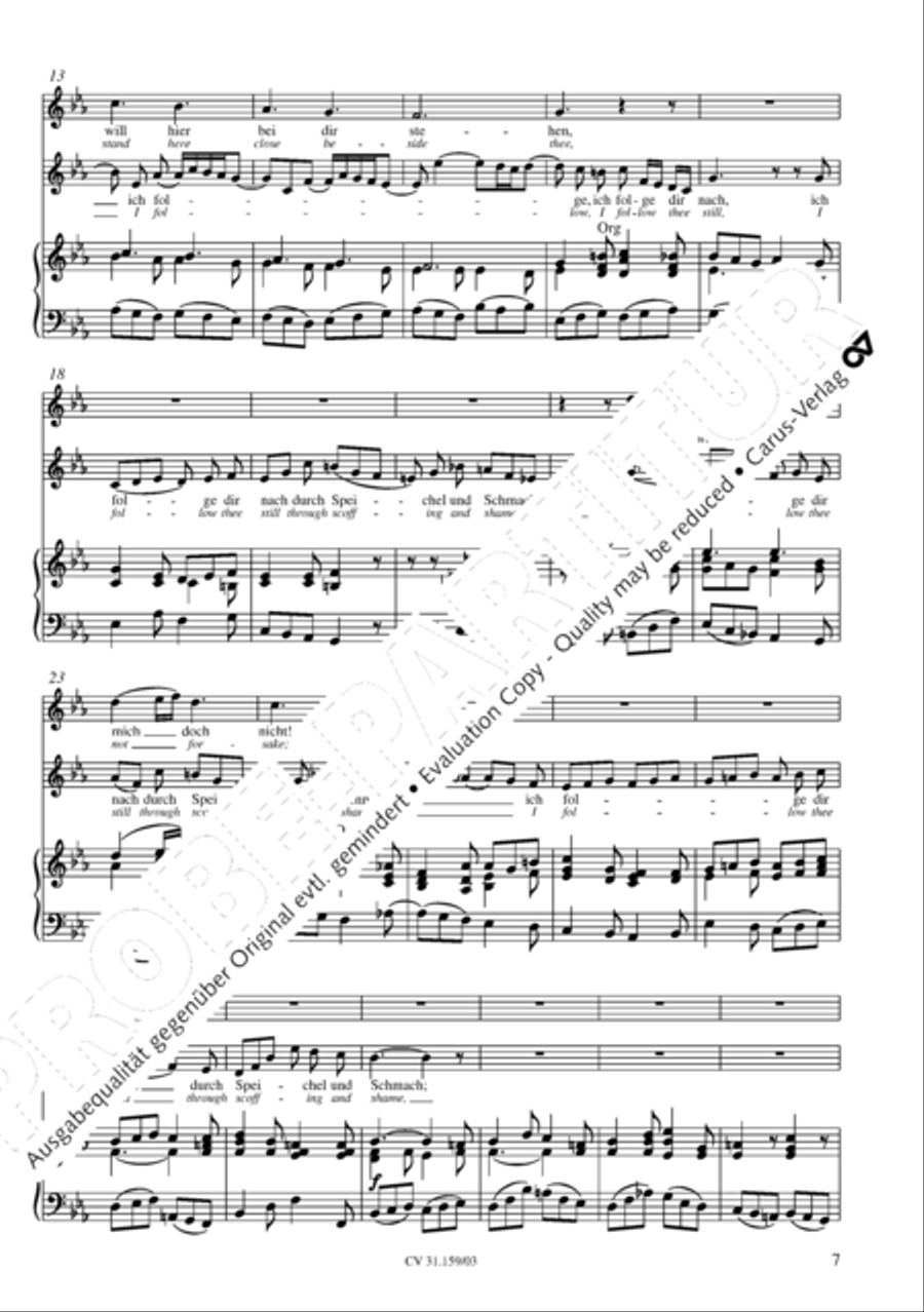 Come ye, our way is up to Jerusalem (Sehet, wir gehn hinauf gen Jerusalem) 4-Part scores gallery preview page 8