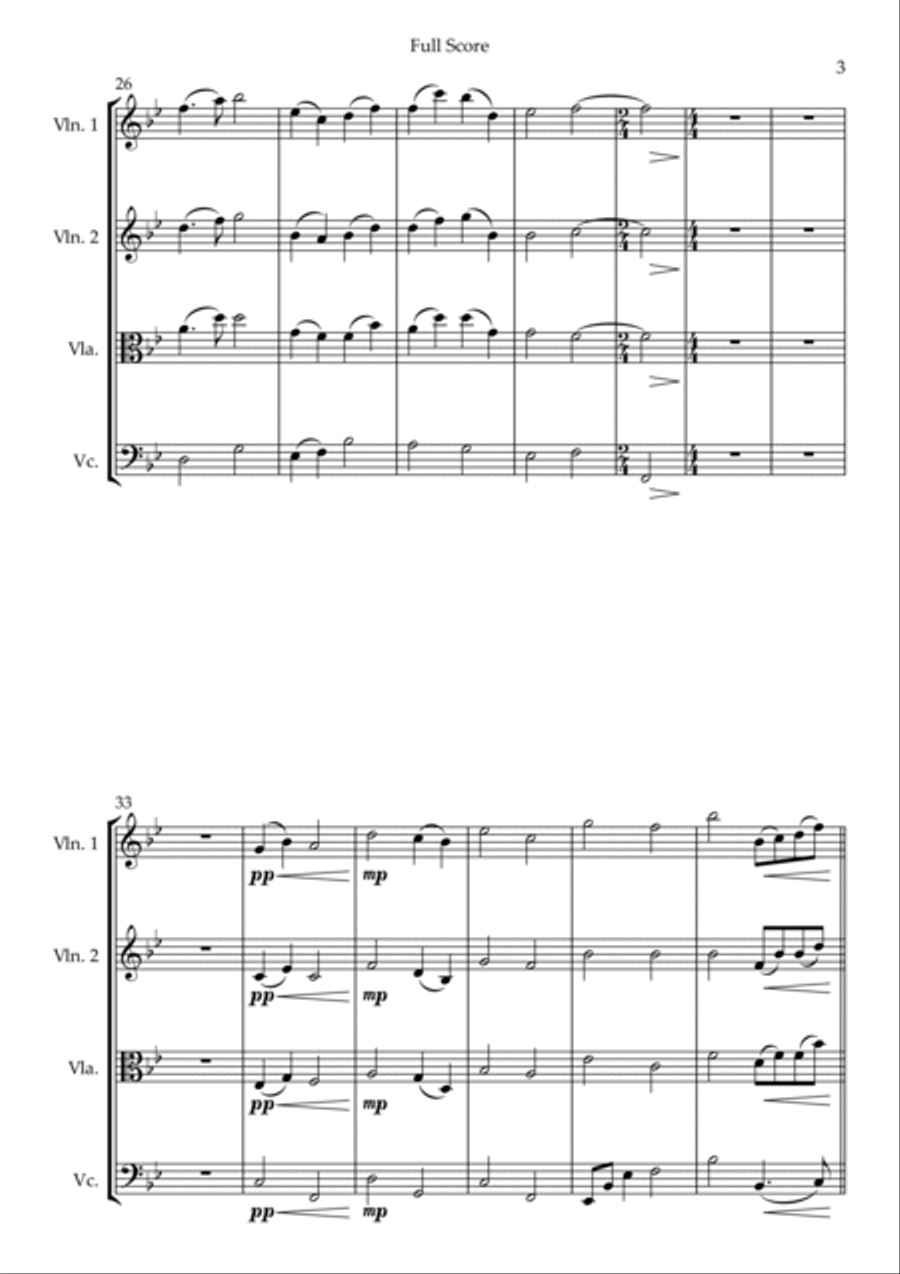 Perhaps Love String Quartet scores gallery preview page 3