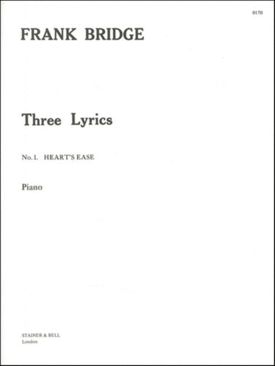 Heart's Ease (Three Lyric Pieces) Piano Solo scores gallery preview page 1