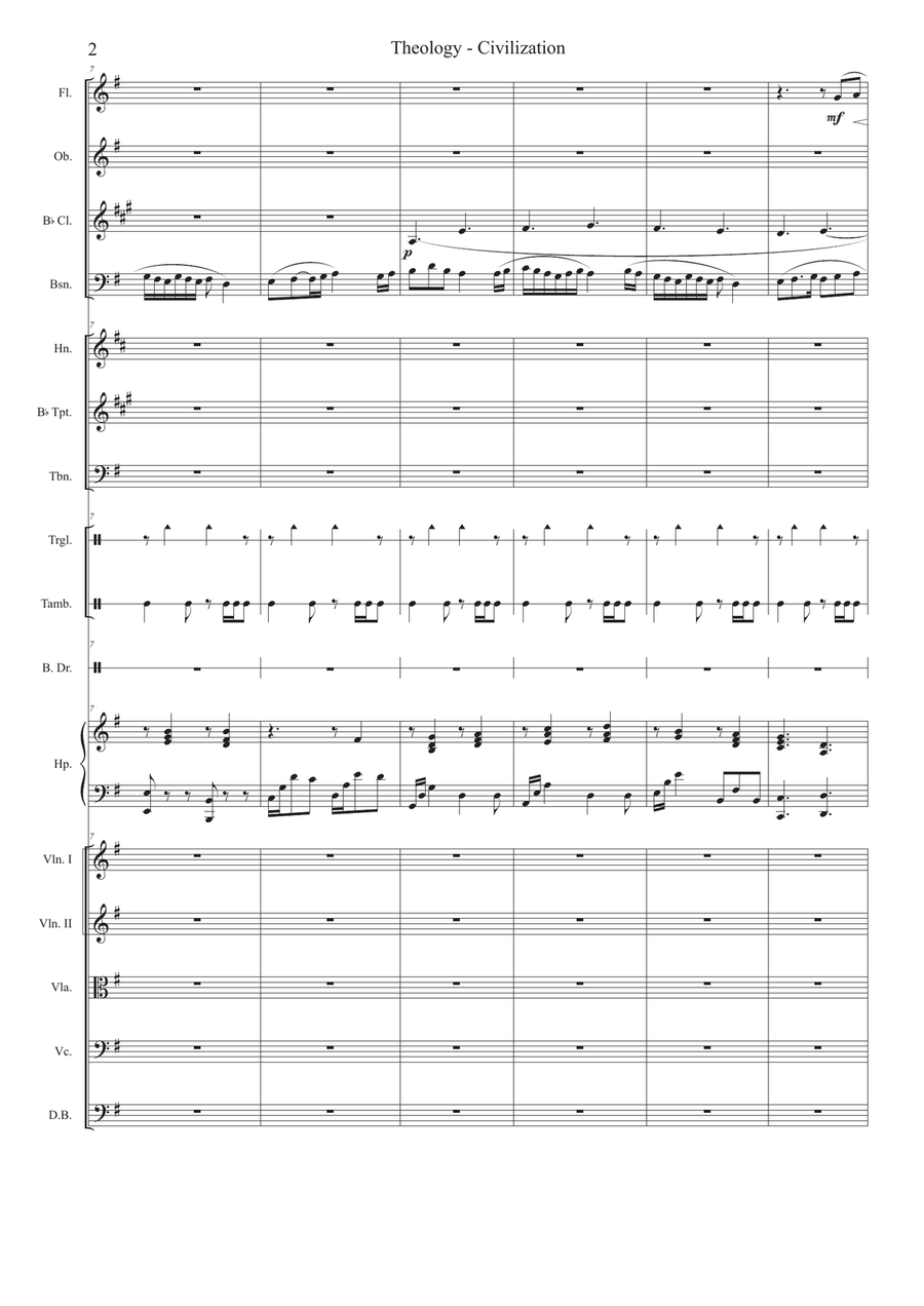 Theology / Civilization Full Orchestra scores gallery preview page 2