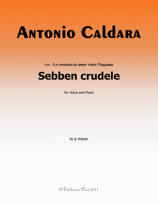 Sebben crudele,by Caldara,in e minor