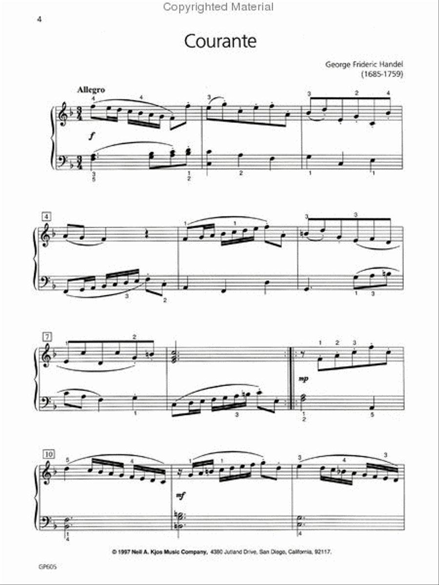 Piano Repertoire: Baroque/Classical Level 5 Piano Method scores gallery preview page 3