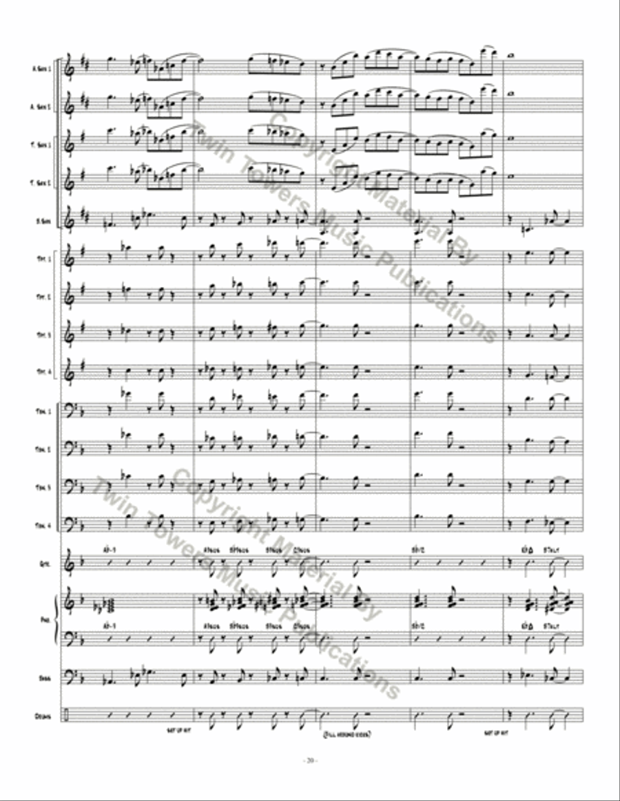 Grind Smooth Jazz Ensemble scores gallery preview page 21