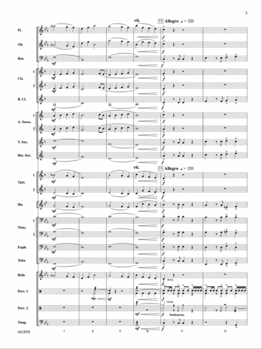 Mill Mountain Vistas: Score Concert Band scores gallery preview page 3