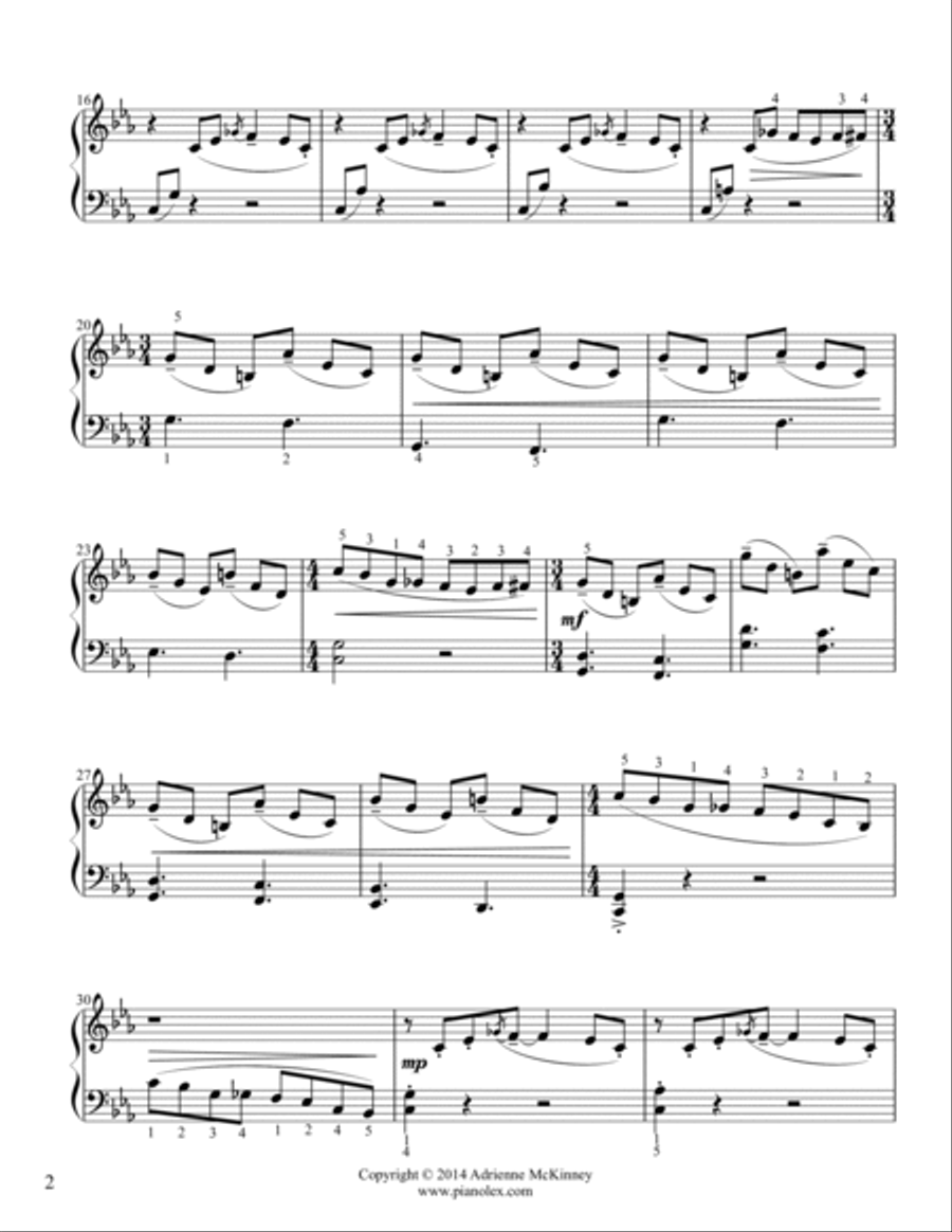 Night Cat Piano Solo scores gallery preview page 2