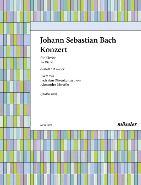 Konzert D minor BWV 974