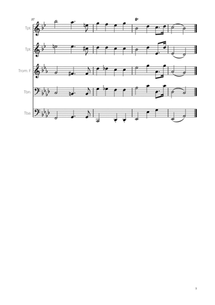 Wedding March - Brass Quintet- F.Mendelssohn image number null