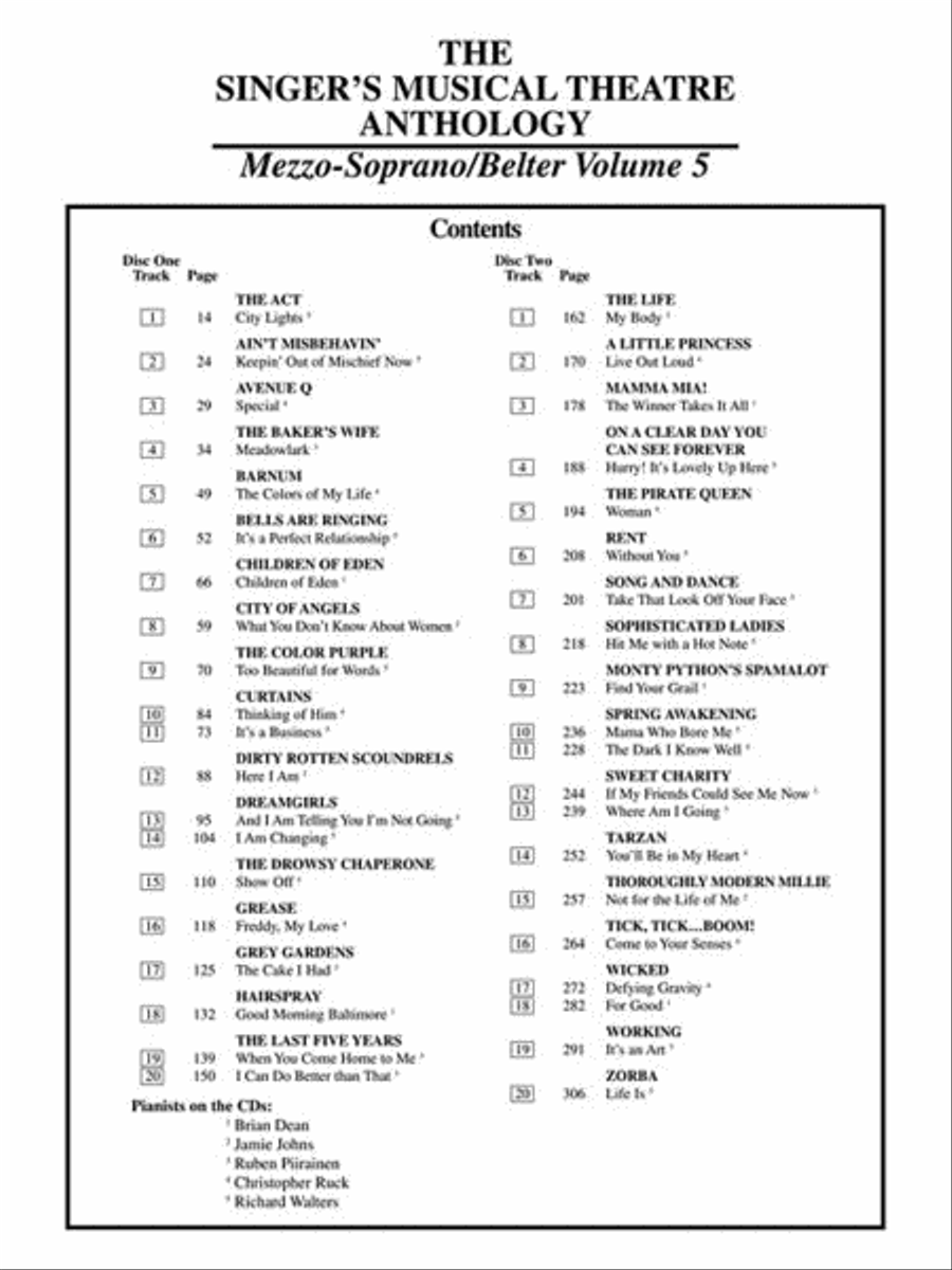 The Singer's Musical Theatre Anthology - Volume 5 - Mezzo-Soprano Mezzo-Soprano Voice scores gallery preview page 4