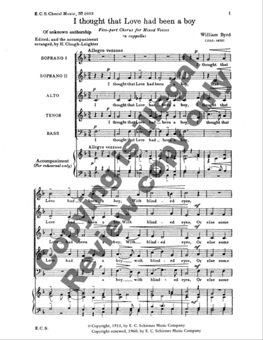 I Thought That Love Had Been a Boy SSATB scores gallery preview page 5
