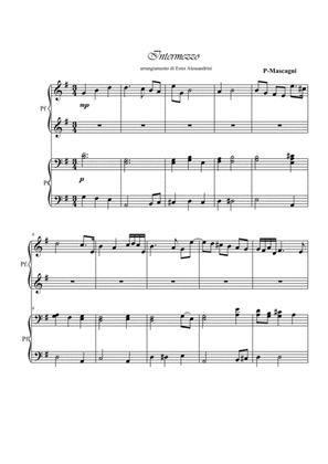 Intermezzo from Cavalleria Rusticana. Piano 4 hands