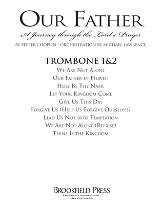 Book cover for Our Father - A Journey Through The Lord's Prayer - Trombone 1 & 2