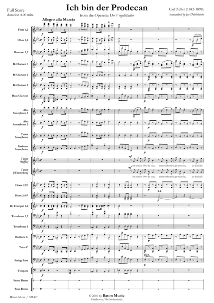 Ich bin der Prodekan Concert Band scores gallery preview page 2