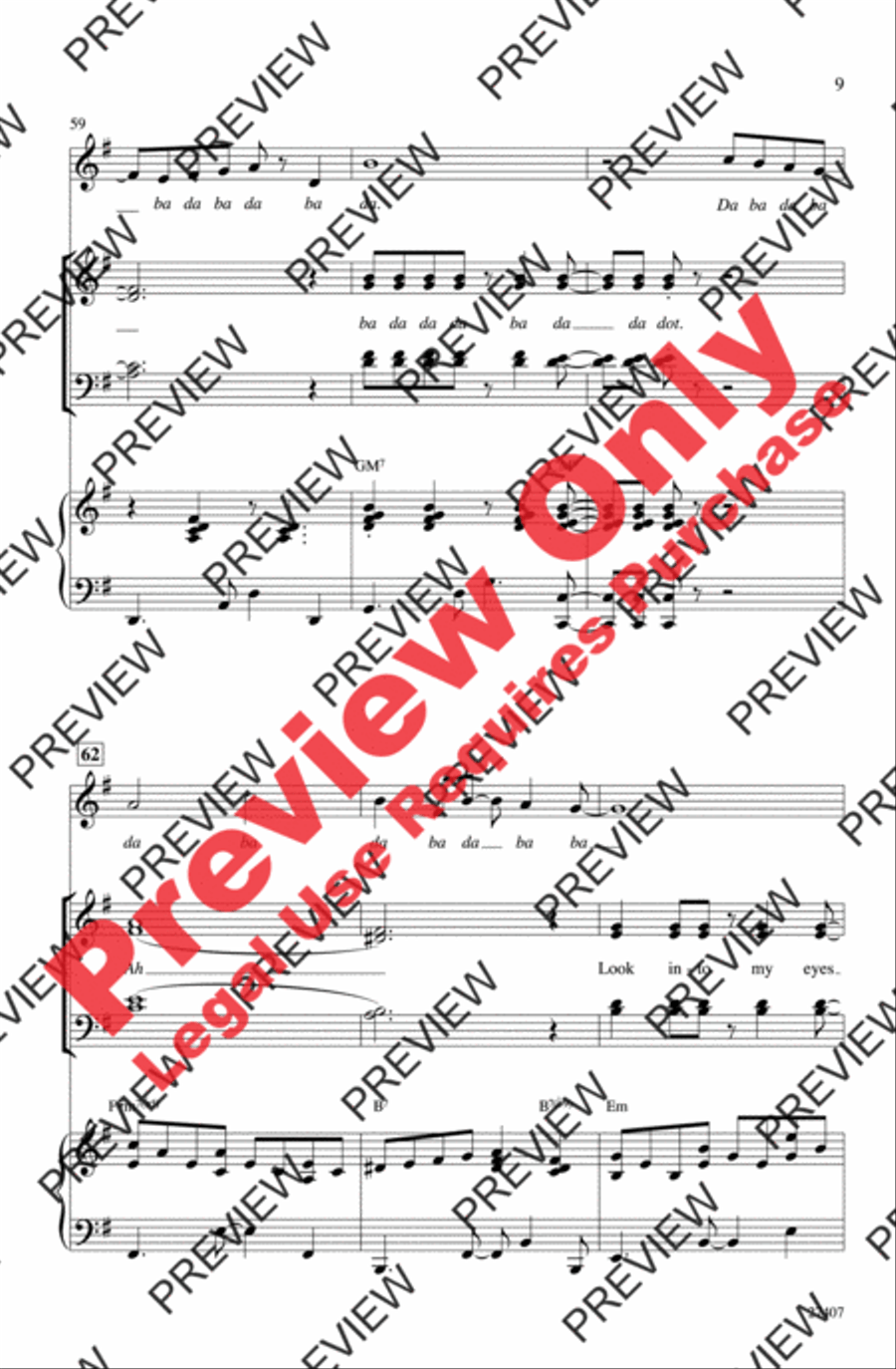 The Shadow of Your Smile 4-Part scores gallery preview page 9