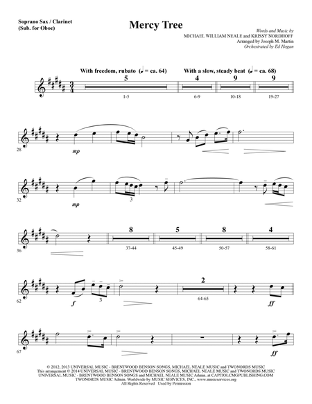 Mercy Tree - Soprano Sax/Clarinet(sub oboe)