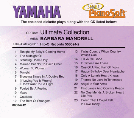 Barbara Mandrell - Ultimate Collection - Piano Software