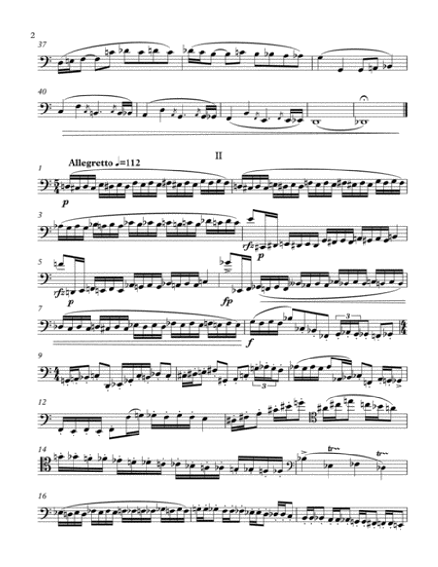 Soliloquy for Solo Bassoon, Op. 23 Bassoon Solo scores gallery preview page 2