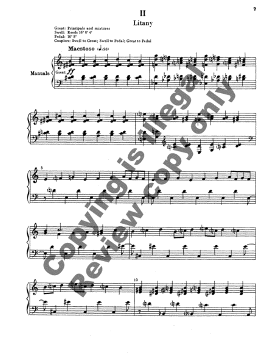 Revelations for Organ Organ Solo scores gallery preview page 7