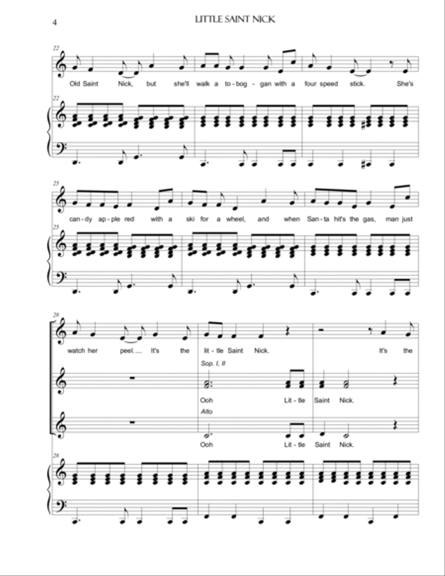 Little Saint Nick SSA scores gallery preview page 4