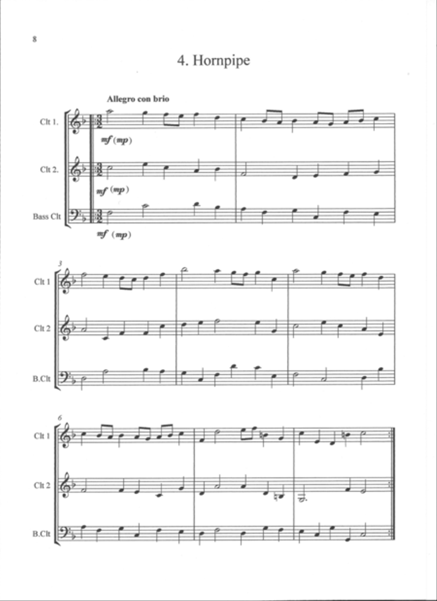 A Handel Suite Bass Clarinet scores gallery preview page 5
