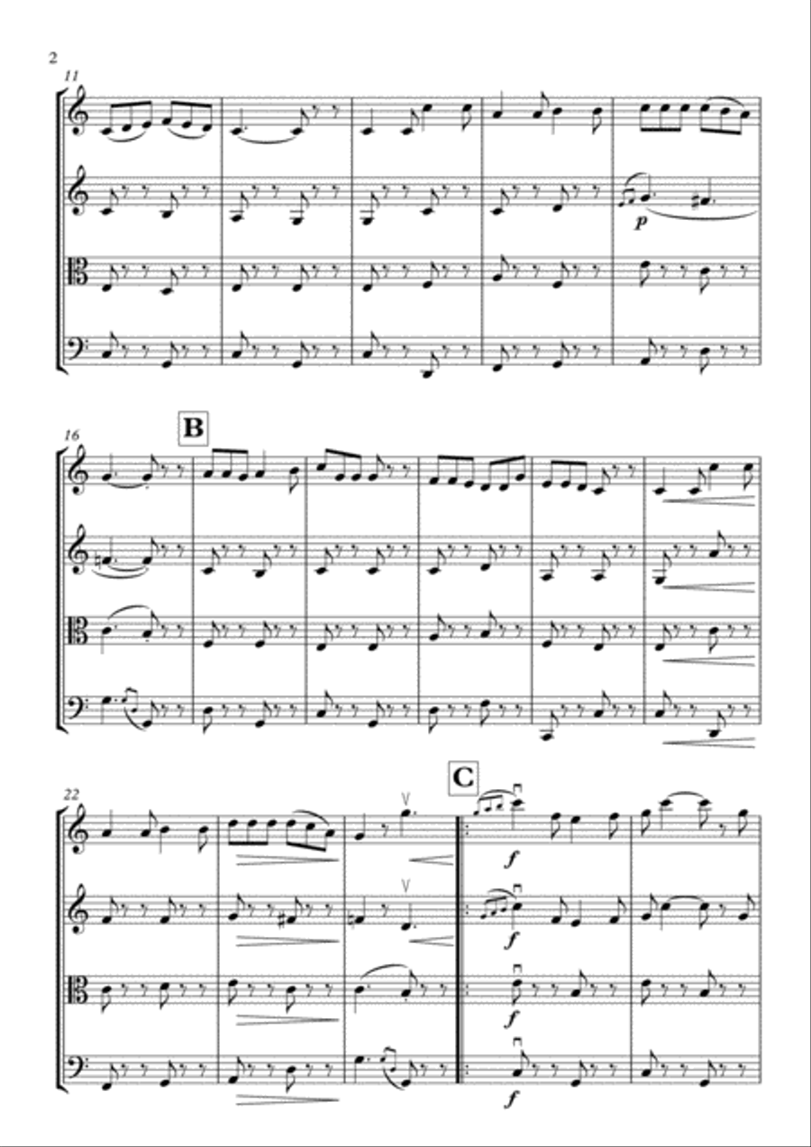 We're Off To See The Wizard String Quartet scores gallery preview page 2