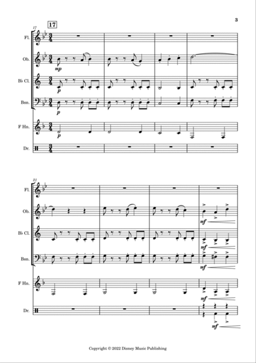 The Book Of Boba Fett Main Title Theme Woodwind Quintet scores gallery preview page 5
